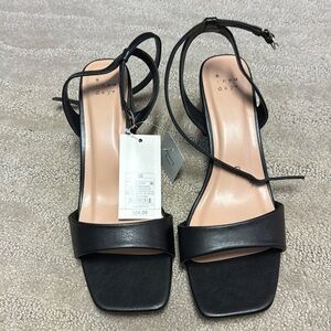 Black Heeled Sandals